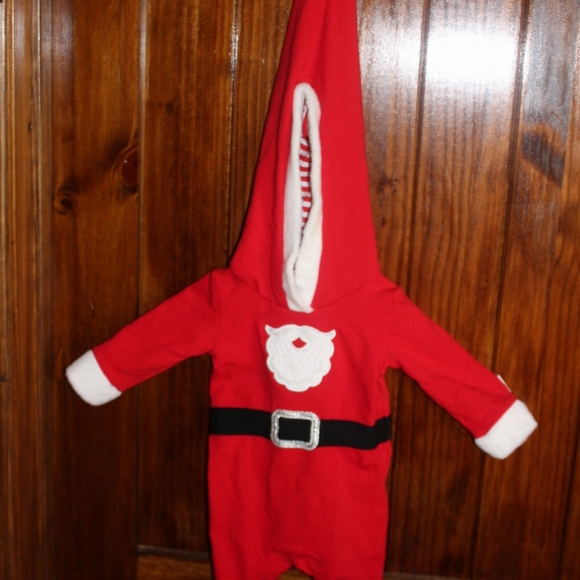 Infant Santa Onsie by Cat & Jack & "Santa & Me"  Ornament Frame - Picture 9 of 11